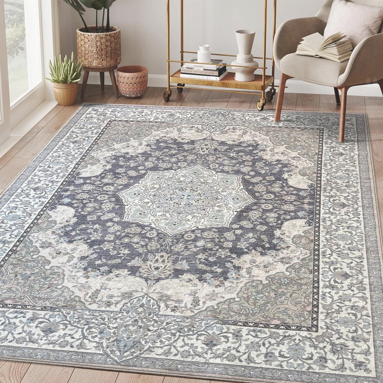 Wholesale Vintage and Luxury Style Living Room Large Area Rug Carpet