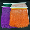 Wholesales Guangzhou Supplier Decorative Beaded Crystal Fringe Trim 14cm Handmade Tassels for Fashion Dress