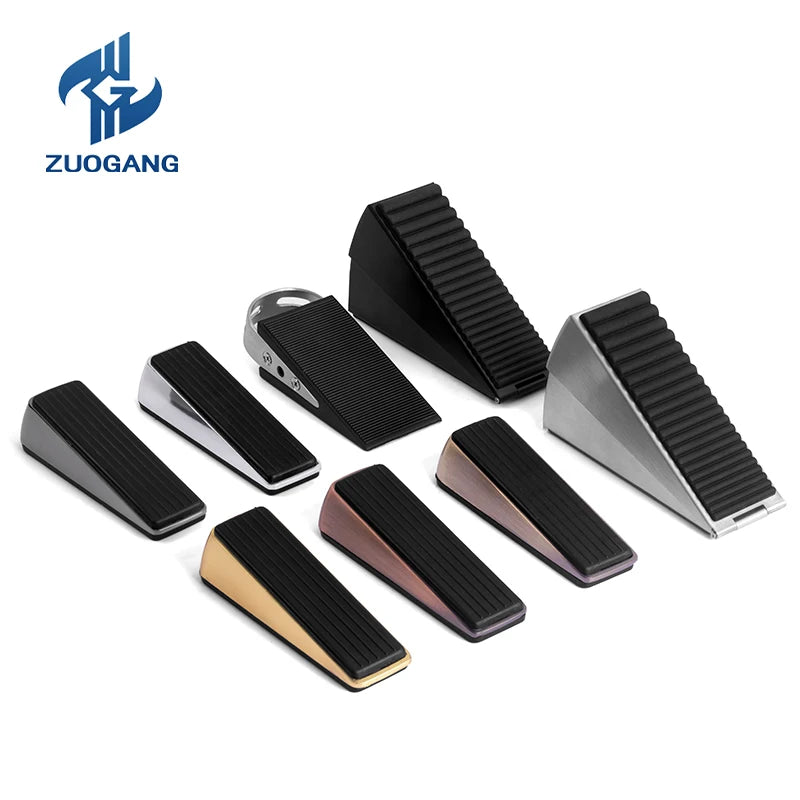 Heavy Duty Rubber Non slip Door Stop Security Door Wedge Stop Wedge Zinc Alloy Door Wedge