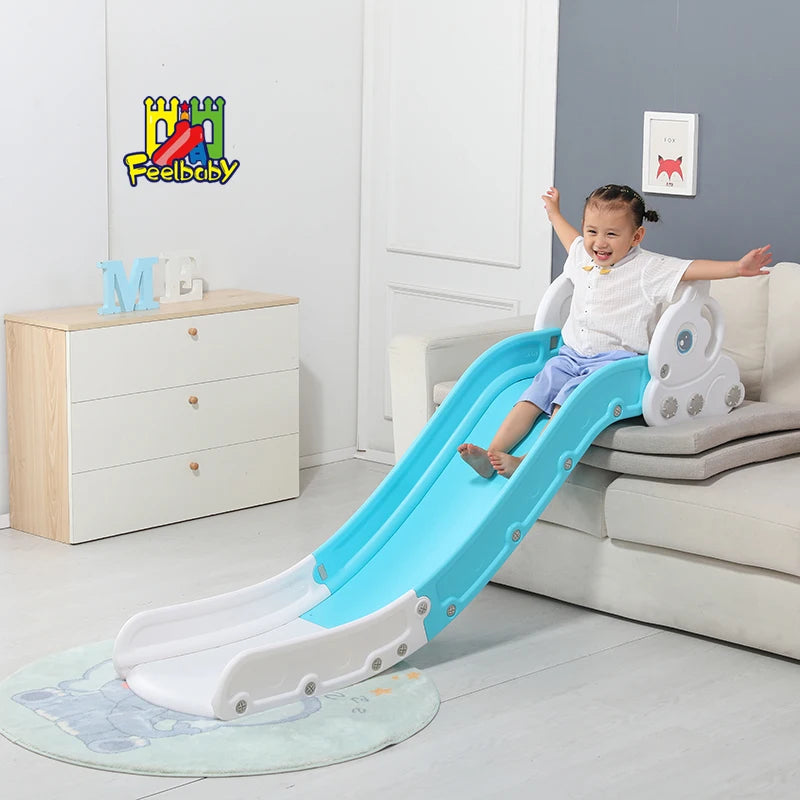 Feelbaby Portable Indoor Playground Set Plastic Slide and Swing Toys for Kids for Daycare Residential & Educational Occasions
