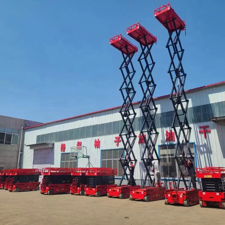 Manufacturer Direct Sale 4m 6m 8m 10m 12m 14m Hydraulic Wheel Mobile Scissor Lift Platform With High Safety
