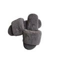 Custom Winter Fleece Slide Women's Sandals Luxury Fashion Soft  Fleece Slide House Indoor Women's Slippers