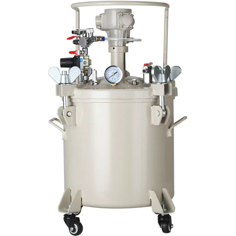 40 Liter Pneumatic Paint Pressure Pot Automatic Agitating Spray Paint Pressure Pot Tank With Air Powered Mixing Agitator Sprayer