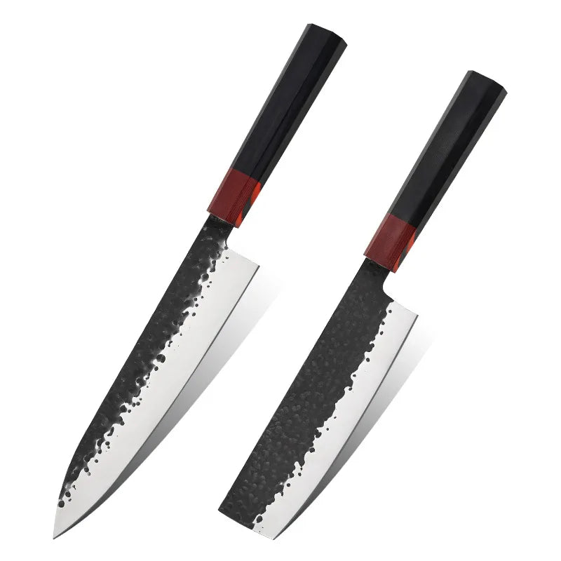 Professional Quality Eco-Friendly Wood Handle 8 Inch 7Cr17Mov Japanese Stainless Steel Kitchen Chef Knife with Gift Box