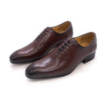 2021 Factory Custom Pointed Toe Full Genuine Leather Lace-up Men's Formal Shoes for Business Wedding Shoes Autumn