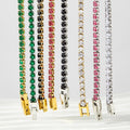 Wholesale Stainless Steel Zircon Stone Inlay Bracelets Luxury Jewelry Buckle Color Bracelet for Young Women
