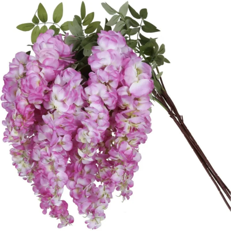 Artificial Wisteria Hanging Flower Tall Lush Flowers for Floor Vases Wedding Arch Ceremony Window Box Home Garden Backdrop Decor