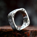 SS8-1020R New Arrival Stainless Steel Special Design Square Shape Ring for Men Fashion Punk Hip Hop Jewelry Wholesale Gift