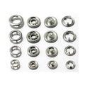 Multiple Sizes Metal 16L 32L 48L Ring Snap Fastener Stainless Brass Press Prong Snap Button