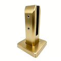 Condibe Railing System Frameless Glass Fence Brush Gold Spigot