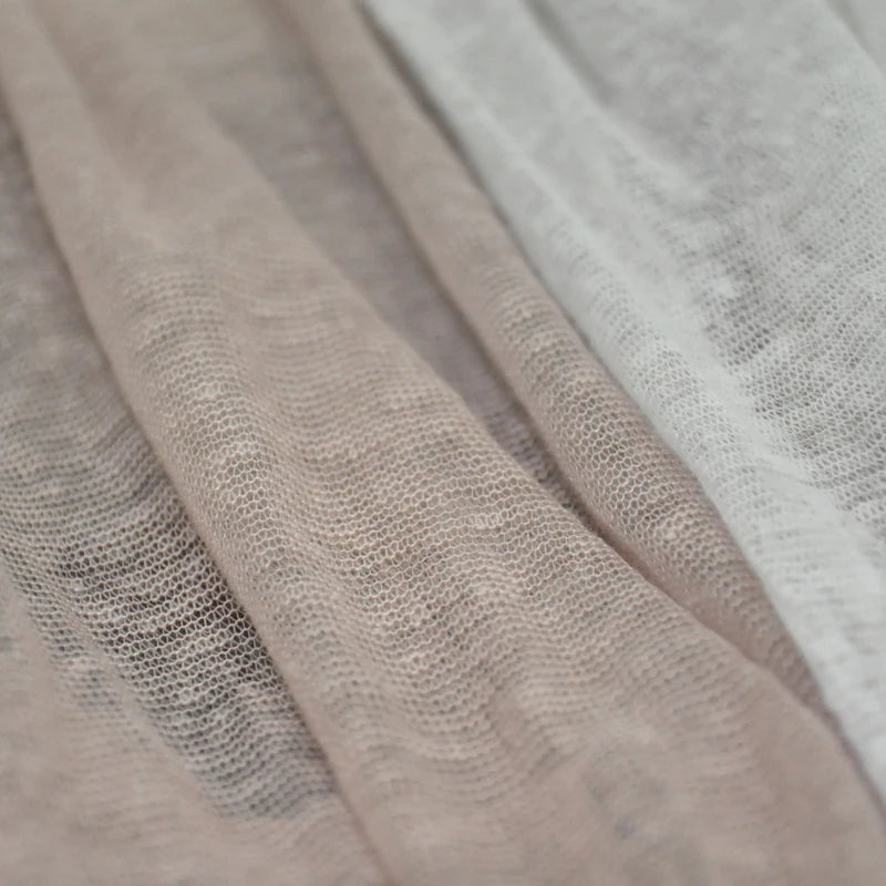 Factory Wholesale Knitted Plain Dyed 100% Linen Fabric for Clothes
