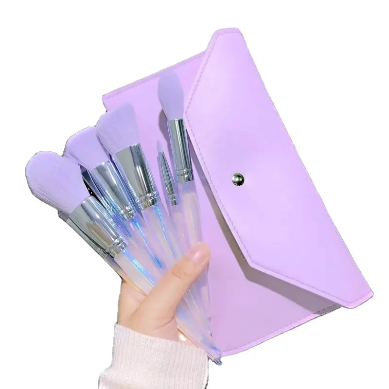 10pcs Marble Makeup Brush Set Private Label Purple Makeup Brush Set Custom Logo ABS Makeup Brush Set