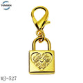 Custom Keyring Metal Gold Fitting Jewelry Accessory Metal Engraved Name Hang Tags Handmade Mini Logo Charm Pendants With Clasp