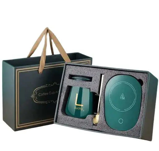 Wholesale Customized 55 Degree Constant Temperature Ceramic Mug Warmer Heating Coffee Mug