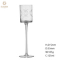 Hand Engraved Crystal Glass Champagne Glasses Japanese Kimura Cocktail Glasses for Bar