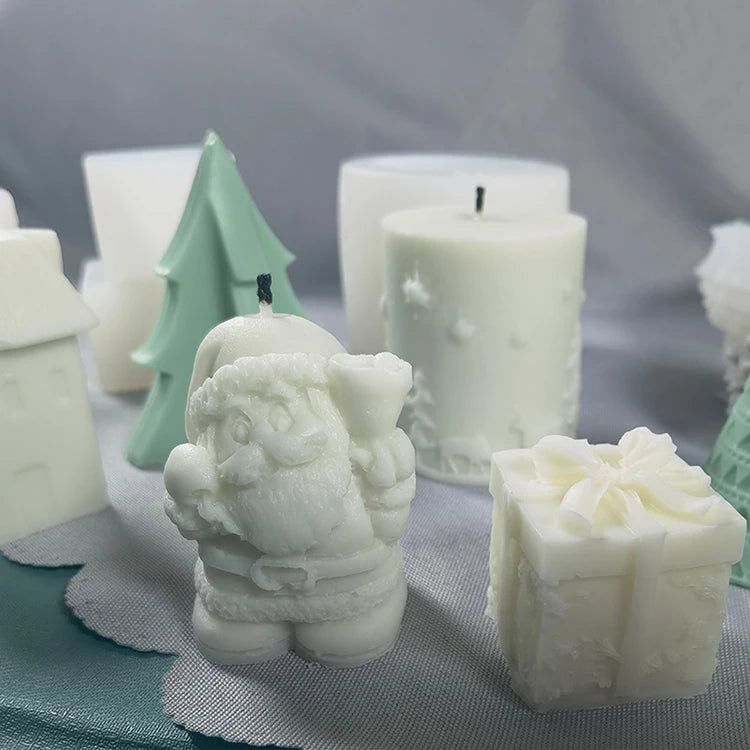 3D Christmas Tree Candle Molds Craft Silicone Mold Candle DIY Handmade Soap