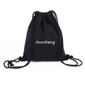 Wholesale Black Cotton Canvas Cosmetic Drawstring Bags Printed Custom Logo Cotton Dust Bag for Handbag Jewelry Packaging Pouch