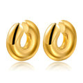 Wholesale Hypoallergenic 316L Stainless Steel 18K PVD Gold Plated Fine Hoop Earrings for Women Jewelry