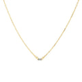 Fashion Necklaces 925 Sterling Silver Necklace Jewelry Rectangle square Zircon Pendant Gold Plated Necklaces for Women