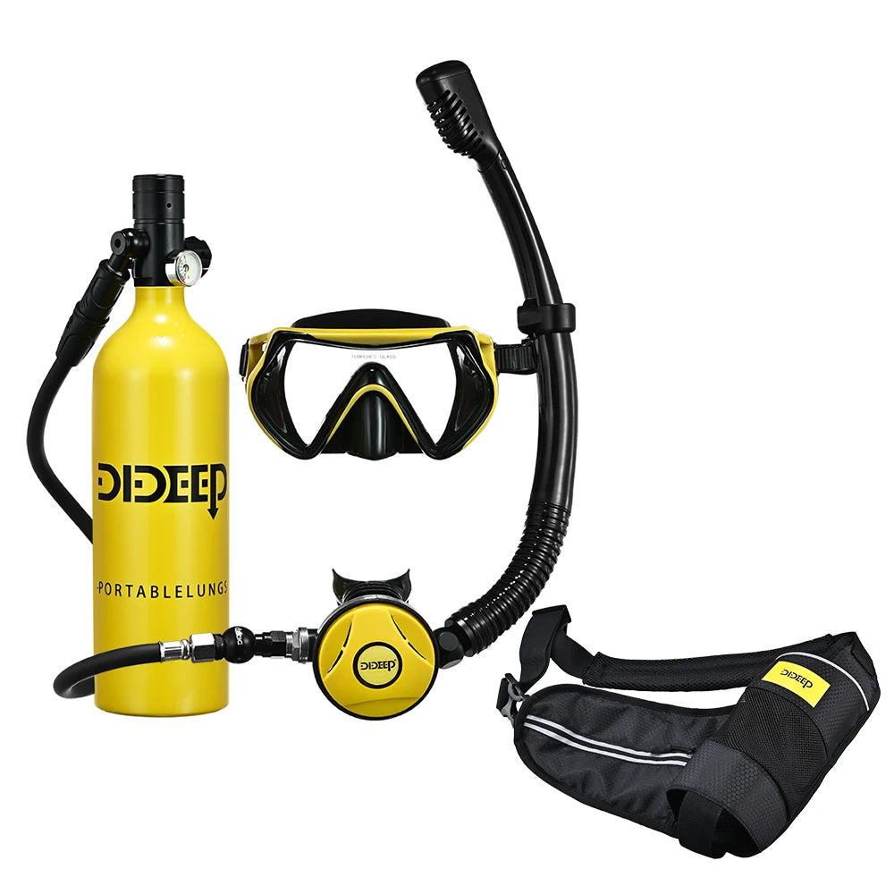 1L ODM Aluminum X4000Plus Snorkel Scuba Set New Design Portable Deep Diving Equipment with High Pressure