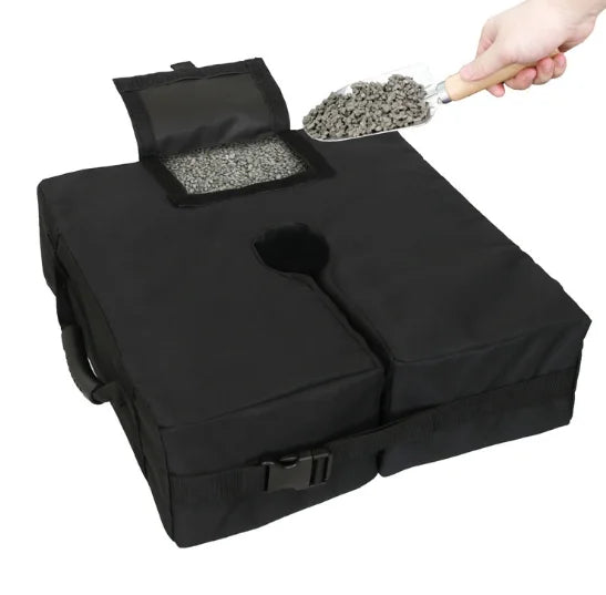 Outdoor Square Sunshade Canopy Support Fixed Umbrella Base Tent Weight Sandbags