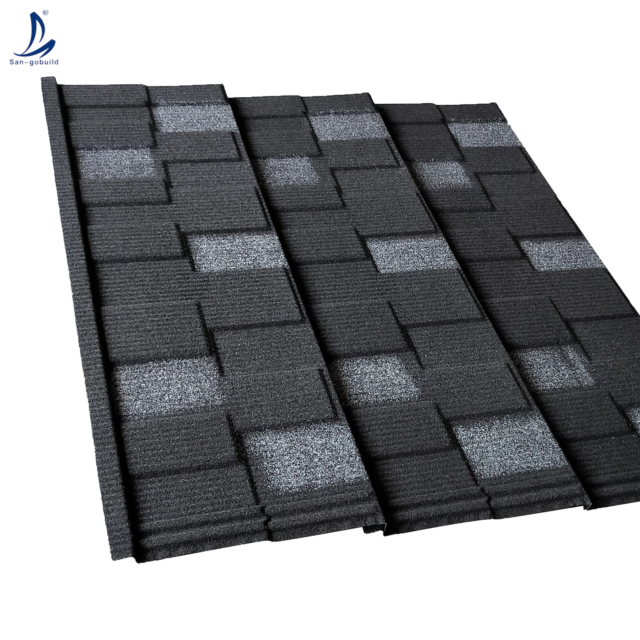 Dubai Stone Coat Galvalume Roofing Flat Sheet Corrugated Iron Metalum Roofing 0.45 Gauge Shingle Roof