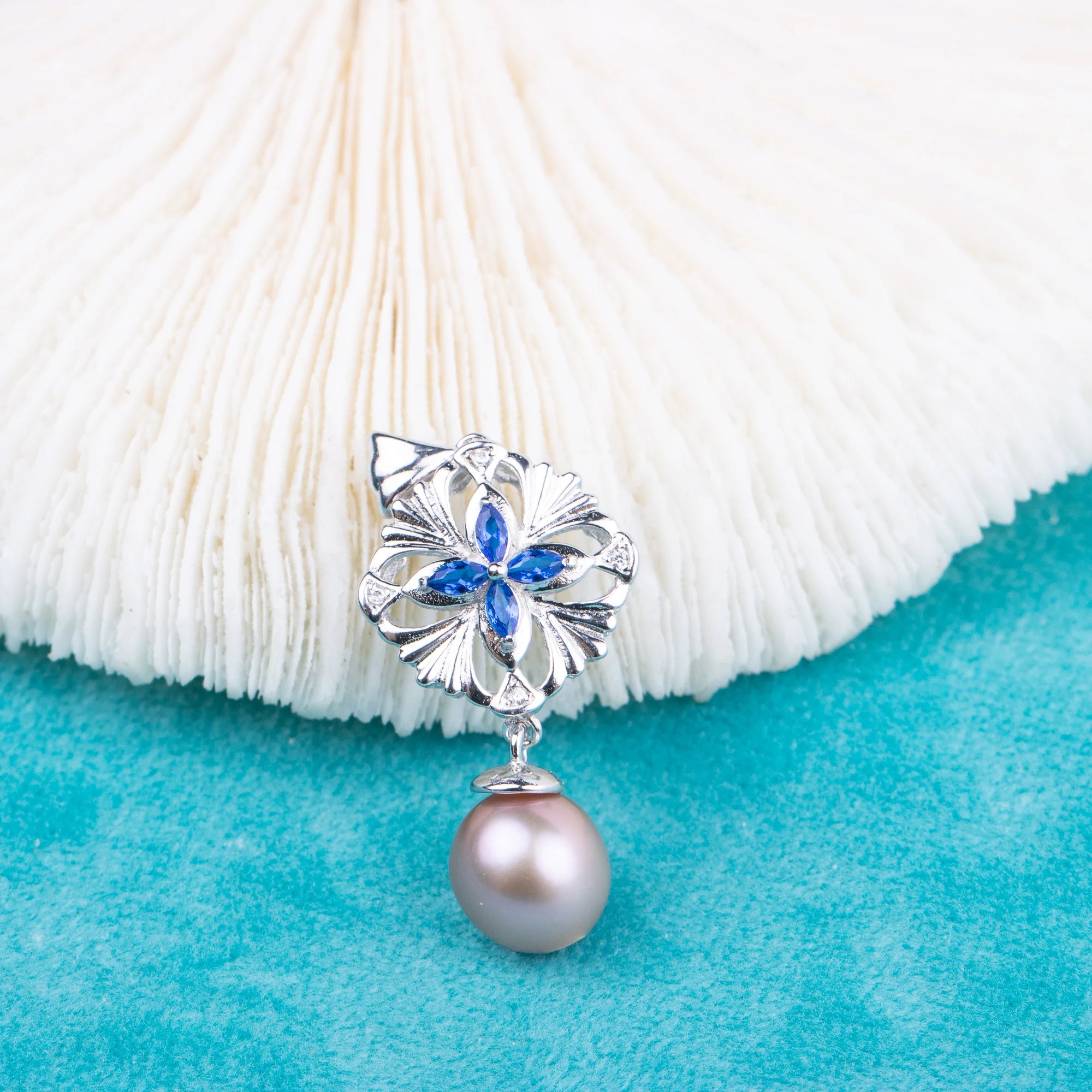 P080821 DIY 7-9mm Natural Freshwater Pearl Pendant Accessory 925 Sterling Silver Engagement Jewelry Necklace for Women