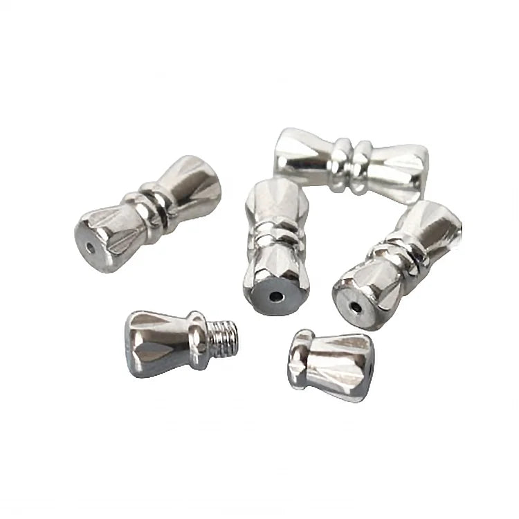 JF2204 18K Gold Silver Plated Shiny Metal Brass Screw Clasps for Necklace Jewelry Making