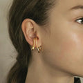2021 Fashion New Design Irregular Earrings Geometric Clips Vintage Earrings Hoop Jewelry