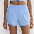 Custom Women's Lightweight Regular Fit Mid Elastic Waist Casual Woven 4" Short Running Shorts