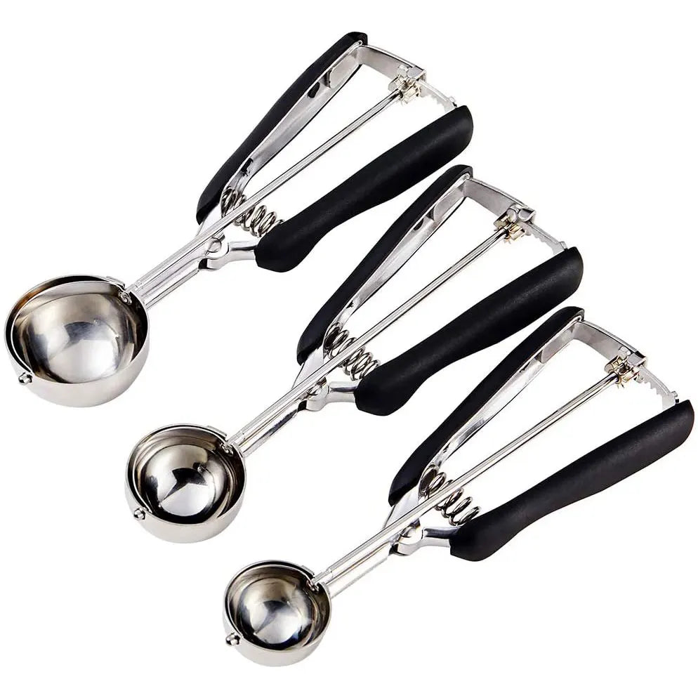 Melon Scoop DIY Fruit Platter Ball Spoon Tool Fruit Scoop Stainless Steel Cookie Dough Dessert Watermelon Ice Cream Scooper