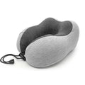 Customization U Shape Travel Pillow with Storage Memory Foam Neck Support Slow Rebound Travel Neck Pillow