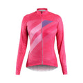 Custom Women's Summer Breathable Reversible Long Sleeve Cycling Jersey Set Outdoor 100% Polyester