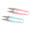 10cm Multicolored U-Type Small Cutter Metal Plastic Scissors for DIY Crafting and Jewelry Making