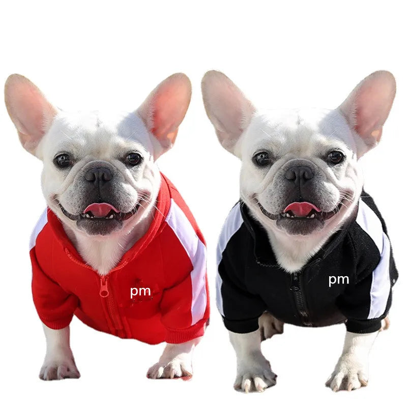 Pet Big Dog Sweatshirt Clothes Zipper Dog Jacket Wholesales Autumn and Winter Custom for Small Medium Dogs Warm Fleece S-4XL