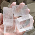 Wholesale Clear Calcite Cube Natural Raw White Calcite Crystal Free Form