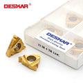 For DESKAR CNC Lathe Carbide Inserts Trapezoidal Thread Blade Steel Parts 22ER/IR 4.0 5.0 6.0TR LDC Customizable OEM Turning Too