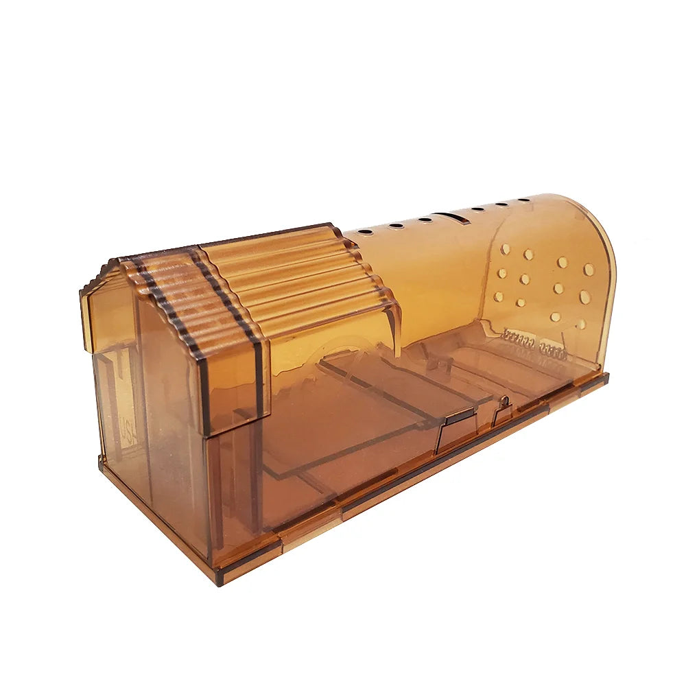 Household Smart Humane Mouse Trap Plastic Catcher No Kill Live Catch Release Rodent Cage Double Mousetrap
