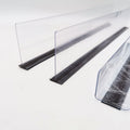 Shelves Stopper Rails Clear Plastic Product L Shape Breakable Magnetic Shelf Divider for Supermarket Grocery