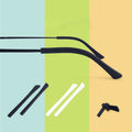 Silicone Anti-Wear Ear Hook Thin Legs Support with Anti-Drop Fixed Eyeglasses Frame Non-Slip Sleeve for Eyeglasses Parts