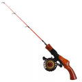 Portable Gun Type Ice Fishing Enclosed Inner Outlet Reel Rod and Reel Combined with Reel