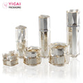 15g 30g 50g Shell Gold Acrylic Cosmetics Cream Jars 30ml 50ml 100ml Travel Lotion Bottle Body Butter Containers Plastic