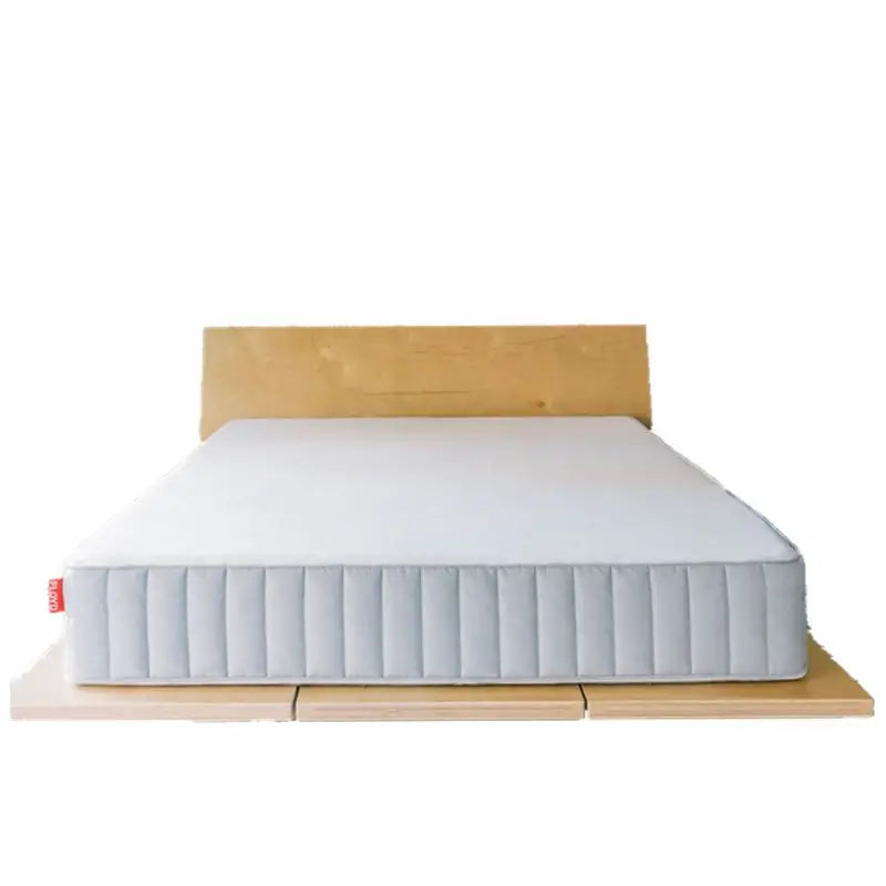 Modern Double Bed Frame Unique Timber Wood Panel Design Easy Assembly Screws Foldable for Home Use-Bedroom Furniture Living Room