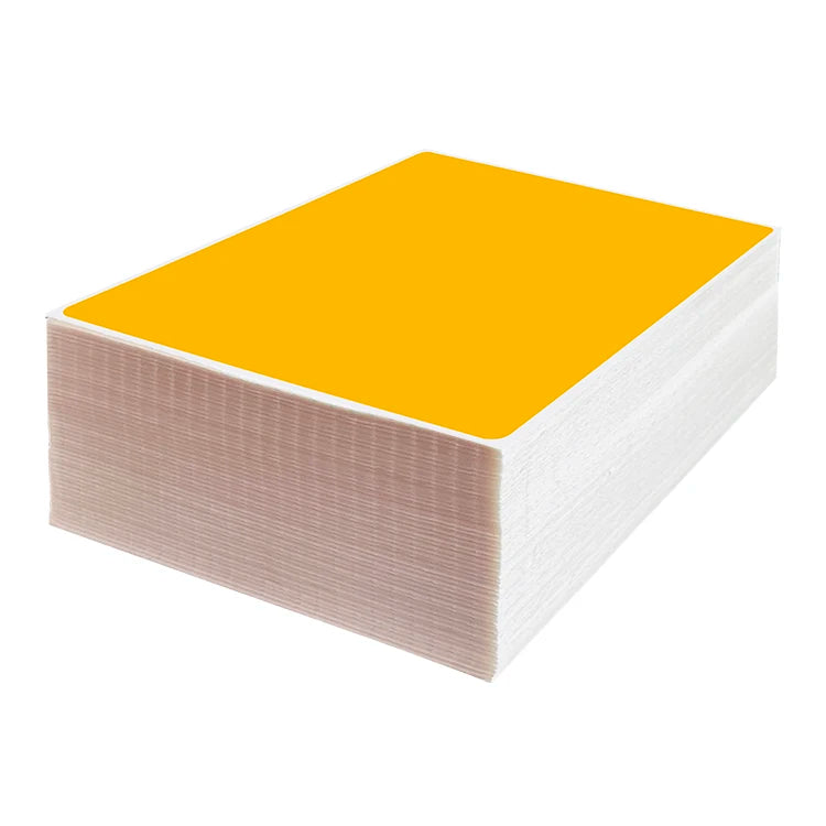 4"x6" Waterproof Fan-fold Labels Sheet with Perforation Line 500pcs Per Pack Thermal Direct Printable Shipping Label