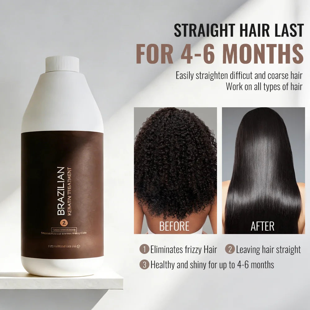 Wholesale Low Odor Keratin Hair Treatment Smoothing System Deep Repair Shine for Damaged Hair Salon Professional OEM Supply