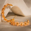 Trendy Jewelry Gift Lightweight Enamel Accessories Affordable Stainless Steel Daisy Flower Hoop Earrings for Girls
