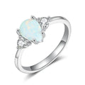Hot-selling Opal-inspired S925 Sterling Silver Ring for Women