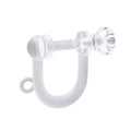 Hypoallegenic Transparent Earring Studs Change Ear Clips Converter No Pierced  Transparent Resin Screw Ear Clip