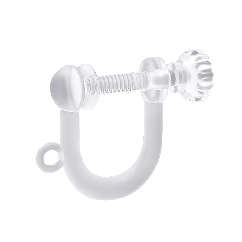 Hypoallegenic Transparent Earring Studs Change Ear Clips Converter No Pierced  Transparent Resin Screw Ear Clip