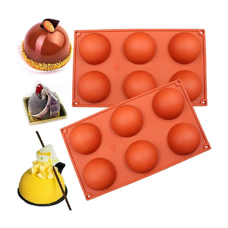 Manufacturer Wholesale Reusable Silicone Sphere Mould Hot Chocolate Bomb Mold